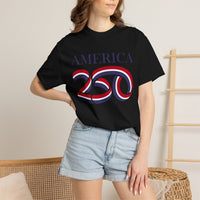 Load image into Gallery viewer, America 250 Patriotic T-Shirt — Red, White &amp; Blue/Comfort Colors