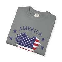 Load image into Gallery viewer, America 1776-2026 Flag Heart T-Shirt — Patriotic 4th of July Tee/Comfort Colors