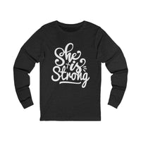 Load image into Gallery viewer, She is Strong Unisex Crewneck Long Sleeve T-Shirt
