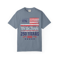 Load image into Gallery viewer, 250 Years 1776–2026 Patriotic T-Shirt — American Flag Independence Day Tee/Comfort Colors