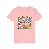 Load image into Gallery viewer, Youth Tee - "Happy 250 America" Patriotic Kids T-Shirt (1776-2026)/Comfort Colors