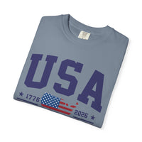 Load image into Gallery viewer, USA 250 Years of Freedom T-Shirt — 1776–2026 Patriotic Tee/Comfort Colors