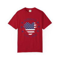 Load image into Gallery viewer, America 1776-2026 Flag Heart T-Shirt — Patriotic 4th of July Tee/Comfort Colors