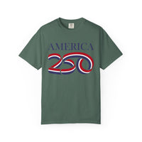 Load image into Gallery viewer, America 250 Patriotic T-Shirt — Red, White &amp; Blue/Comfort Colors