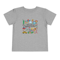 Load image into Gallery viewer, Patriotic Toddler Tee — "Happy 250th America 1776–2026" Celebration Shirt