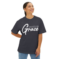 Load image into Gallery viewer, Saved By Grace 2.0 Unisex Oversized Boxy T-Shirt
