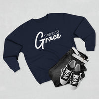 Load image into Gallery viewer, Saved By Grace 2.0 Unisex Crewneck Sweatshirt
