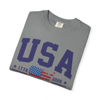Load image into Gallery viewer, USA 250 Years of Freedom T-Shirt — 1776–2026 Patriotic Tee/Comfort Colors