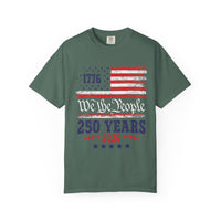 Load image into Gallery viewer, 250 Years 1776–2026 Patriotic T-Shirt — American Flag Independence Day Tee/Comfort Colors
