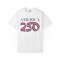 Load image into Gallery viewer, America 250 Patriotic T-Shirt — Red, White &amp; Blue/Comfort Colors