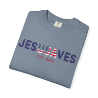 Load image into Gallery viewer, Jesus Saves Patriotic T-Shirt — USA Flag/Comfort Colors