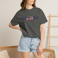 Load image into Gallery viewer, Jesus Saves Patriotic T-Shirt — USA Flag/Comfort Colors