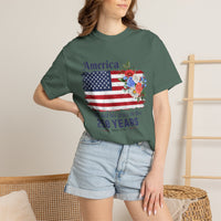 Load image into Gallery viewer, America 250 Years Flag Floral T-Shirt — God Shed His Grace/Comfort Colors