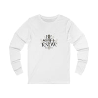 Load image into Gallery viewer, Be Still &amp; Know Unisex Crewneck Long Sleeve T-Shirt