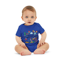 Load image into Gallery viewer, Infant Onesie — "Happy 250 America" Patriotic Baby Bodysuit