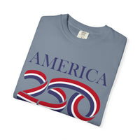 Load image into Gallery viewer, America 250 Patriotic T-Shirt — Red, White &amp; Blue/Comfort Colors