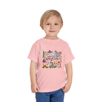 Load image into Gallery viewer, Patriotic Toddler Tee — "Happy 250th America 1776–2026" Celebration Shirt