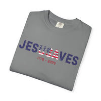 Load image into Gallery viewer, Jesus Saves Patriotic T-Shirt — USA Flag/Comfort Colors