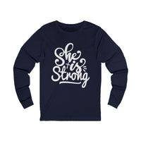 Load image into Gallery viewer, She is Strong Unisex Crewneck Long Sleeve T-Shirt
