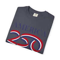 Load image into Gallery viewer, America 250 Patriotic T-Shirt — Red, White &amp; Blue/Comfort Colors