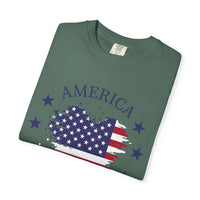 Load image into Gallery viewer, America 1776-2026 Flag Heart T-Shirt — Patriotic 4th of July Tee/Comfort Colors