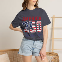Load image into Gallery viewer, America 250 "Years of Freedom" Patriotic 250th Anniversary T-Shirt/Comfort Colors