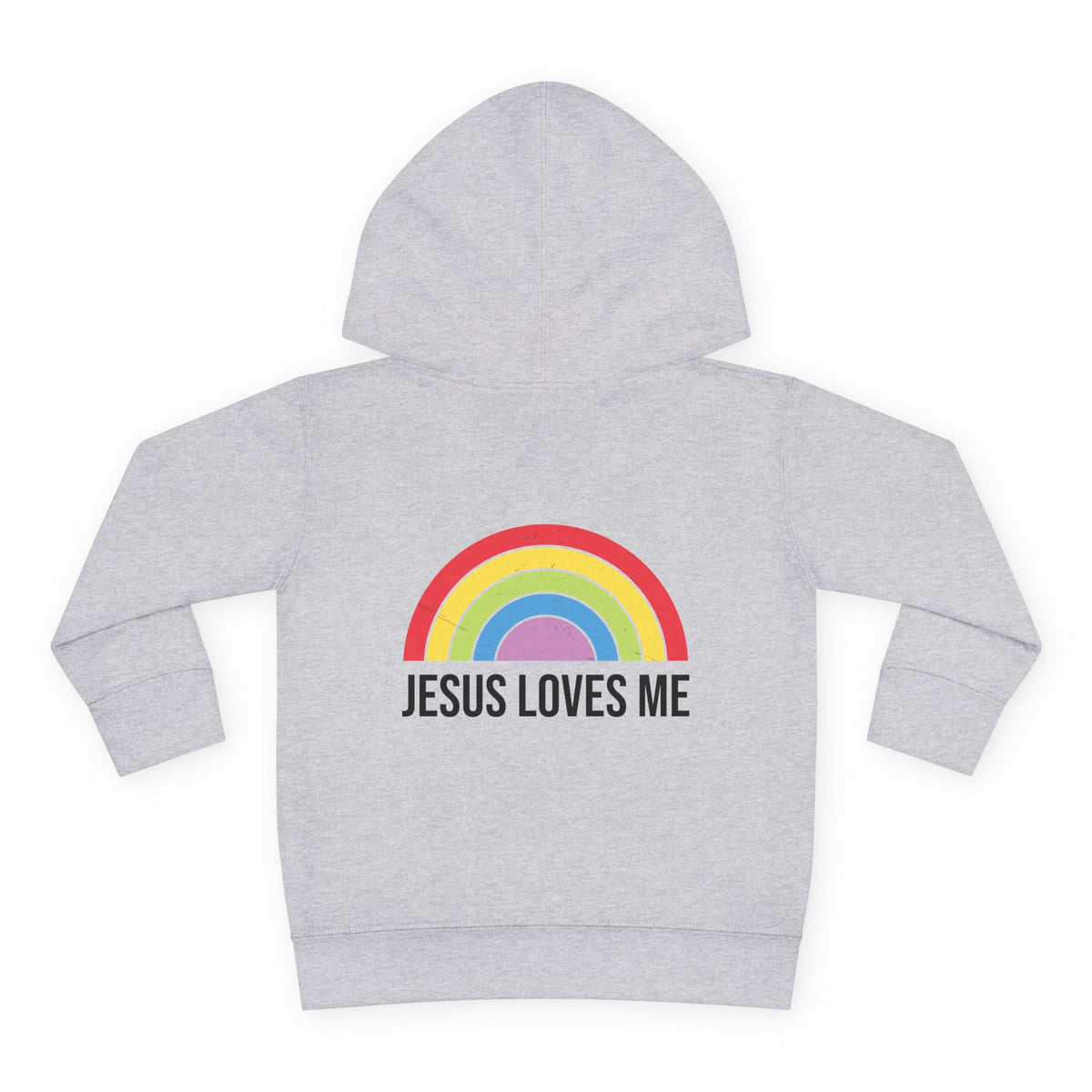 Jesus Loves Me Toddler Hoodie (Design on Back)