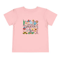 Load image into Gallery viewer, Patriotic Toddler Tee — "Happy 250th America 1776–2026" Celebration Shirt