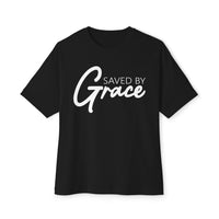 Load image into Gallery viewer, Saved By Grace 2.0 Unisex Oversized Boxy T-Shirt
