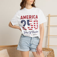 Load image into Gallery viewer, America 250 "Years of Freedom" Patriotic 250th Anniversary T-Shirt/Comfort Colors