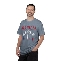 Load image into Gallery viewer, Anniversary Airshow T-Shirt — "250 Years" Jet Formation Design Comfort Colors