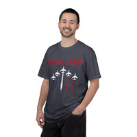 Load image into Gallery viewer, Anniversary Airshow T-Shirt — "250 Years" Jet Formation Design Comfort Colors