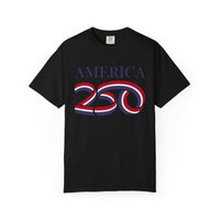 Load image into Gallery viewer, America 250 Patriotic T-Shirt — Red, White &amp; Blue/Comfort Colors