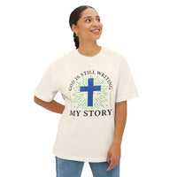 Load image into Gallery viewer, God Is Still Writing My Story Unisex Oversized Boxy T-Shirt
