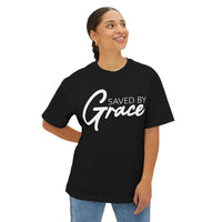 Load image into Gallery viewer, Saved By Grace 2.0 Unisex Oversized Boxy T-Shirt

