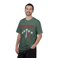 Load image into Gallery viewer, Anniversary Airshow T-Shirt — "250 Years" Jet Formation Design Comfort Colors