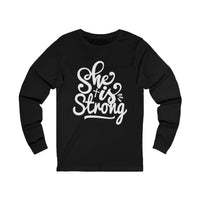 Load image into Gallery viewer, She is Strong Unisex Crewneck Long Sleeve T-Shirt
