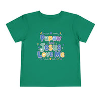 Load image into Gallery viewer, Papaw and Jesus Love Me Toddler T-Shirt – Cute Religious Kids Shirt