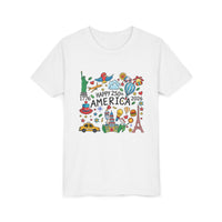 Load image into Gallery viewer, Youth Tee - "Happy 250 America" Patriotic Kids T-Shirt (1776-2026)/Comfort Colors
