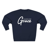 Load image into Gallery viewer, Saved By Grace 2.0 Unisex Crewneck Sweatshirt
