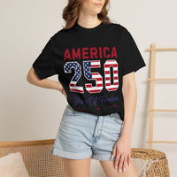 Load image into Gallery viewer, America 250 "Years of Freedom" Patriotic 250th Anniversary T-Shirt/Comfort Colors