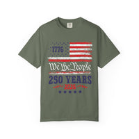 Load image into Gallery viewer, 250 Years 1776–2026 Patriotic T-Shirt — American Flag Independence Day Tee/Comfort Colors