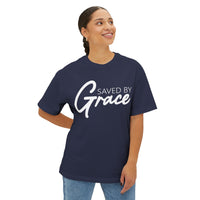 Load image into Gallery viewer, Saved By Grace 2.0 Unisex Oversized Boxy T-Shirt
