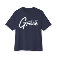 Load image into Gallery viewer, Saved By Grace 2.0 Unisex Oversized Boxy T-Shirt
