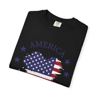Load image into Gallery viewer, America 1776-2026 Flag Heart T-Shirt — Patriotic 4th of July Tee/Comfort Colors