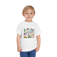 Load image into Gallery viewer, Patriotic Toddler Tee — "Happy 250th America 1776–2026" Celebration Shirt